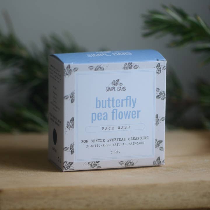 Simpl Bars - Wholesale Facial Cleanser - Butterfly Pea Flower Antioxidant Face Wash Bar1