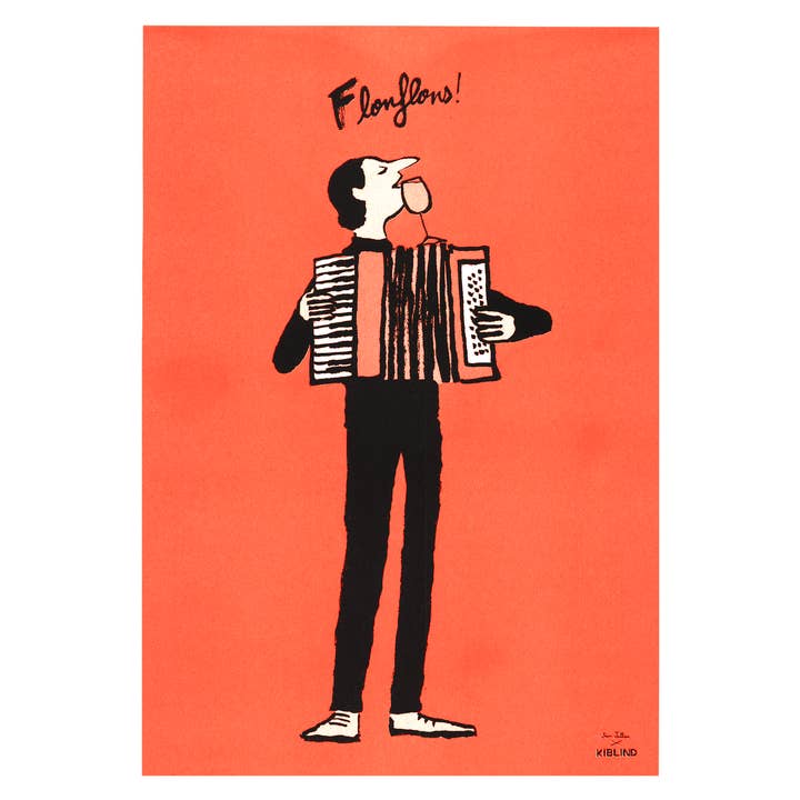 KIBLIND Atelier – wholesale Poster – A3 poster - Jean Jullien - Flonflons4