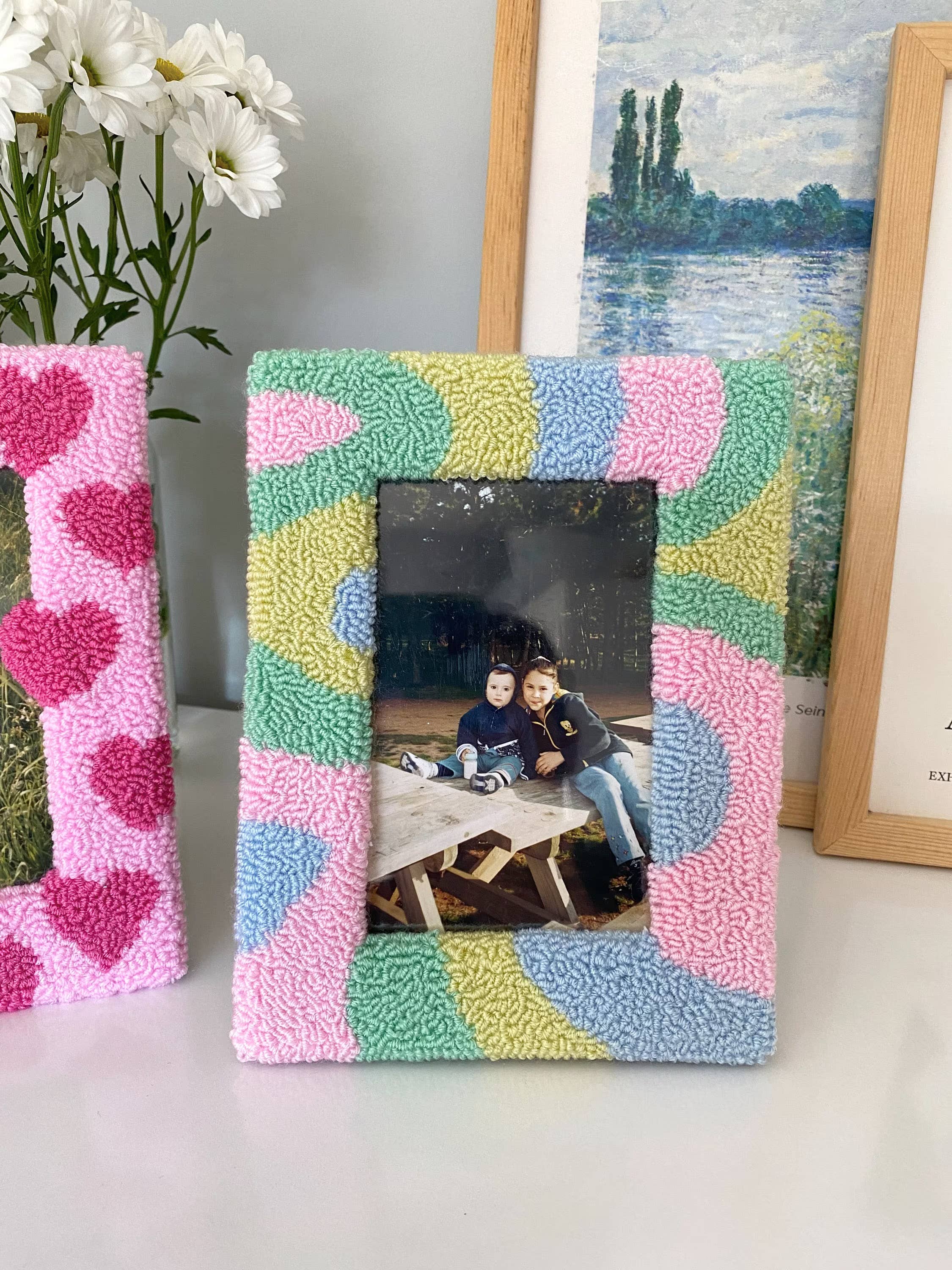 Mudita Rug Studio - Wholesale Picture Frame - Handmade Punch Needle Picture Frames, Picture frame8