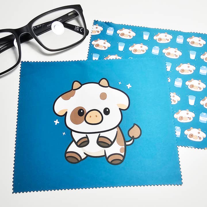 Cow Screen Cleaning Cloth Set for wholesale by FunUsual Suspects