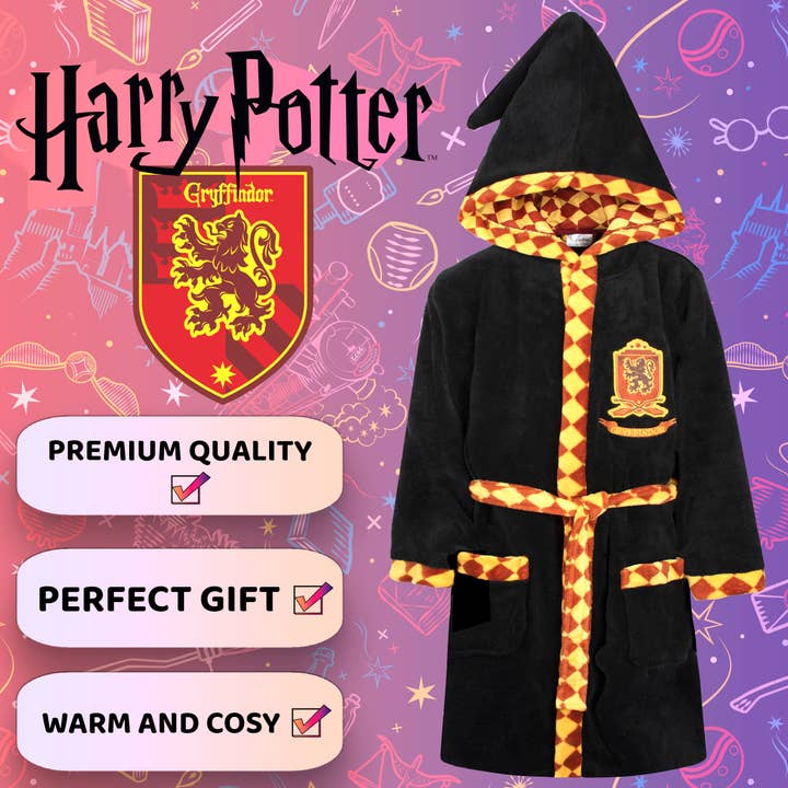 Fringoo Group Ltd - Venta al por mayor Bata - Niños - Bata personalizada de Harry Potter, color negro