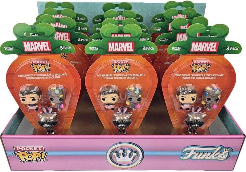 KIDDY-MOOV - Wholesale Figurine Toy - Kids - POP! Pocket Marvel Guardians of the Galaxy Pack 3 / 12
