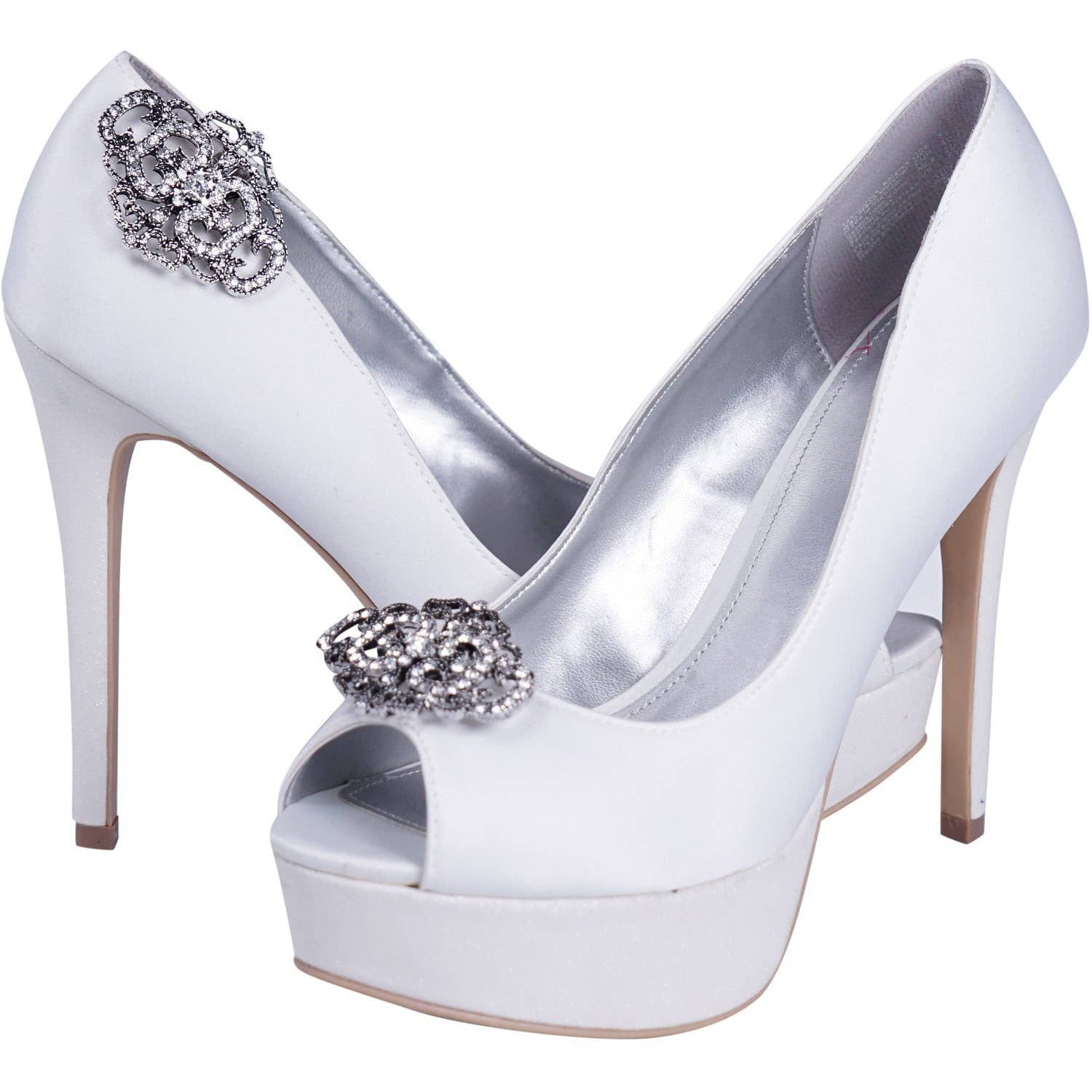 17 Main - Wholesale Shoe Accessories - Set of 2 Rhinestone Shoe Buckles, 00010