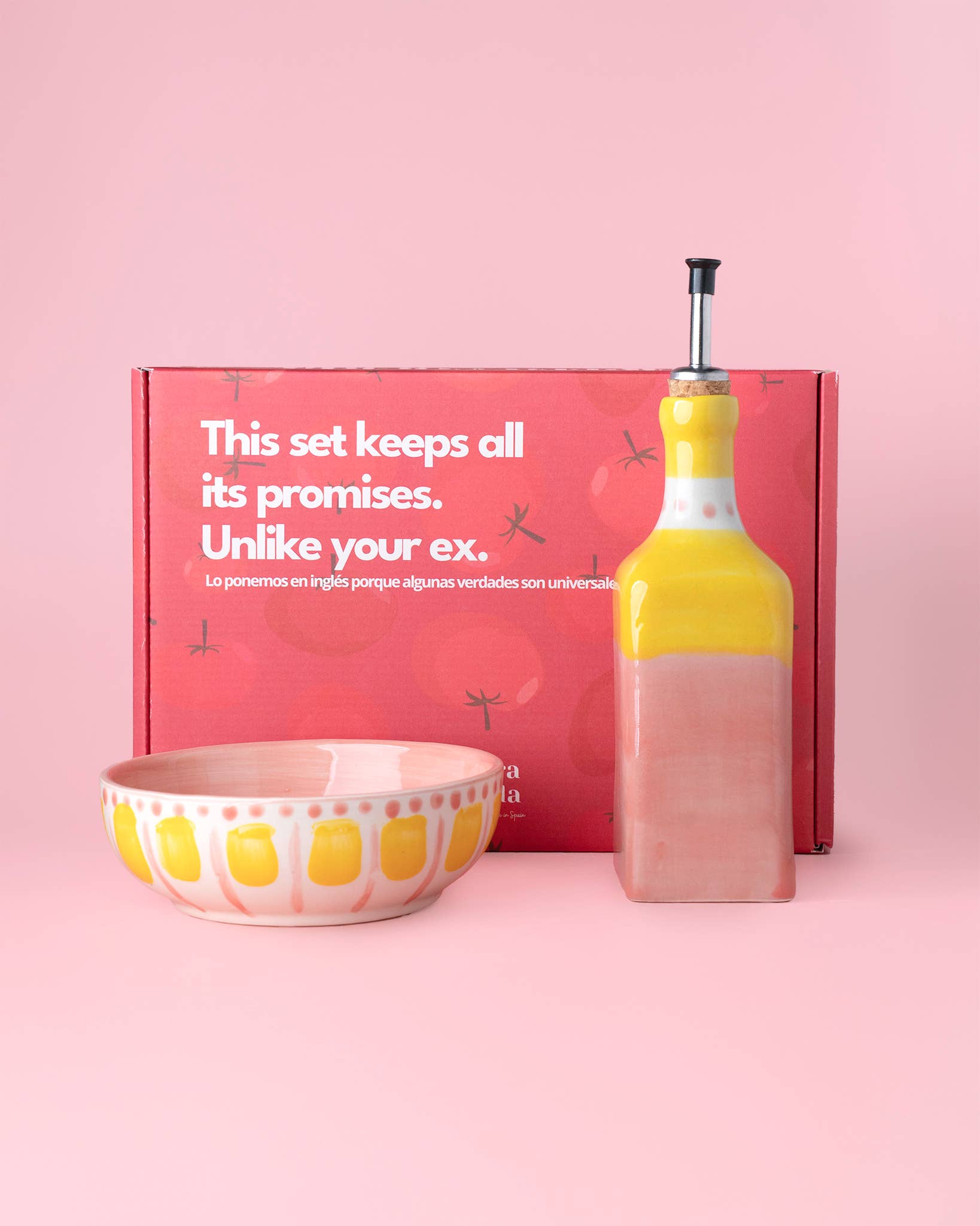 Alfar Tierra Cocida – wholesale Zester – Juego de Desayuno de Cerámica Hecho a Mano Dispensador de Aceite y Plato Rallador24