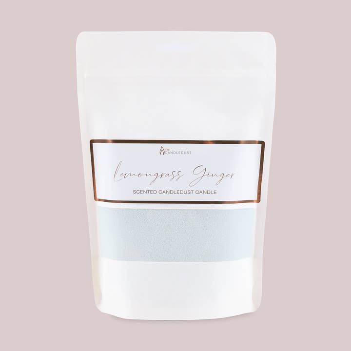 Vela Perfumada de Erva-Príncipe e Gengibre Areia 330g + 5 pavios por atacado de The Candledust
