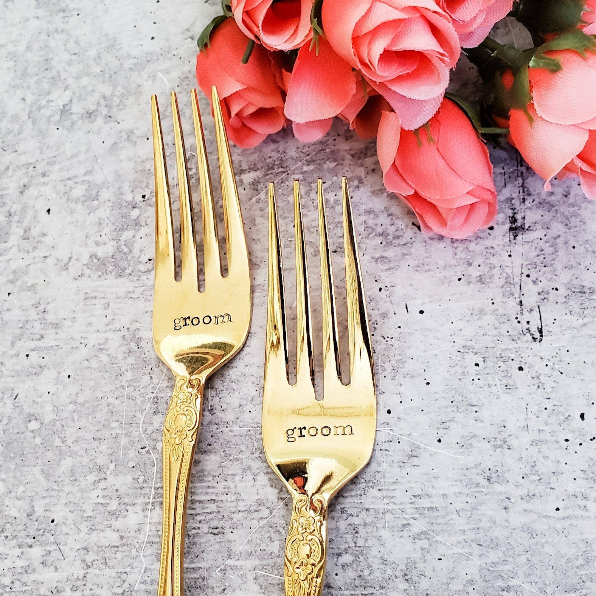 Salt and Sparkle - Wholesale Table Fork - Gold or Silver Vintage Wedding Forks9