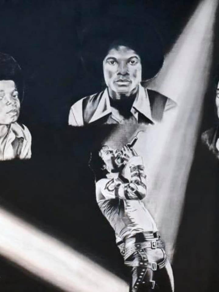 Michael Jackson Collage for wholesale by SKETCHED PERFECT DESIGNS, LLC