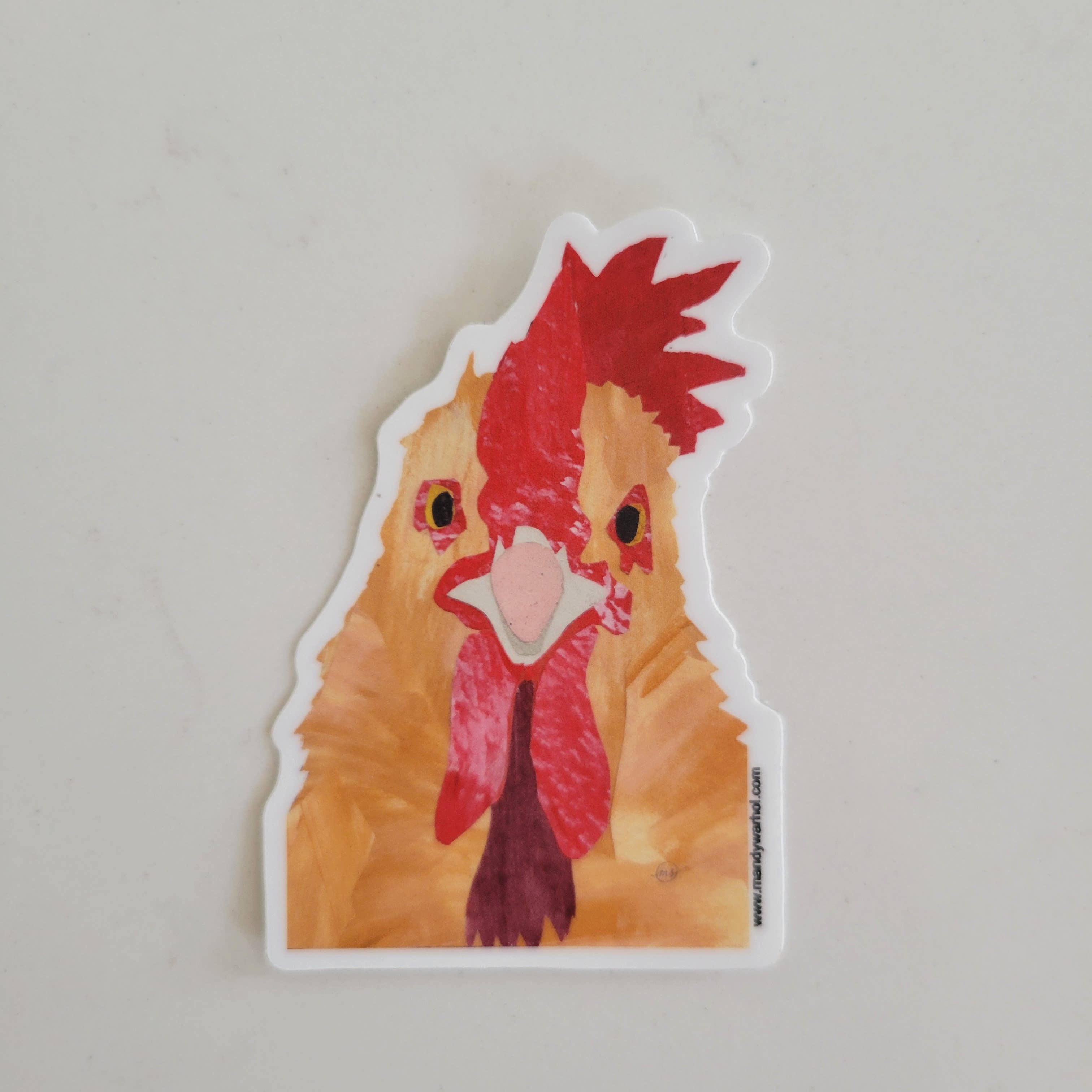 Mandy Warhol Fine Art - Wholesale Sticker - Chicken Vinyl Sticker1