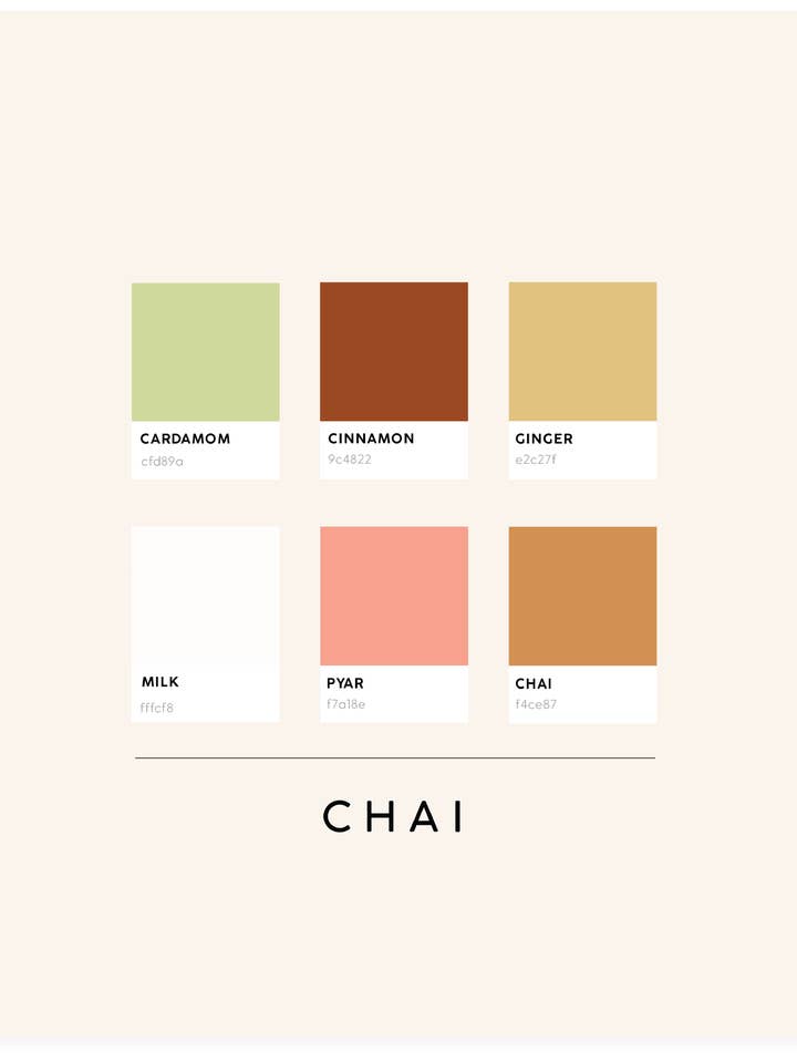 Palette de couleurs Chai pour la vente par Pyarful