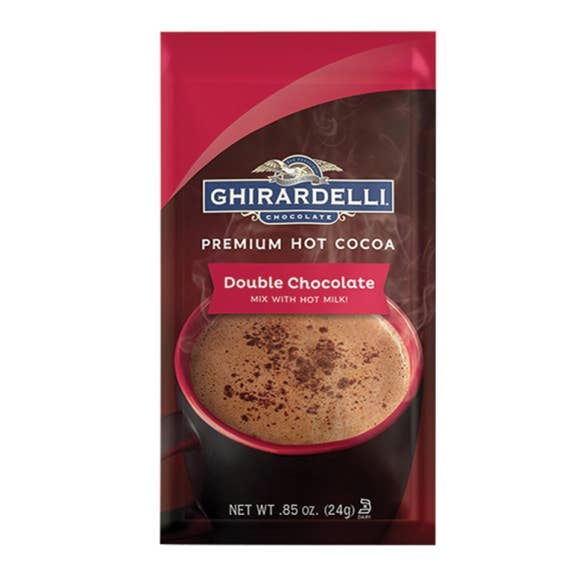 Imperial Foods - Wholesale Hot Cocoa Mix/Kit - 23/.85oz. Ghirardelli Double Hot Chocolate Packets
