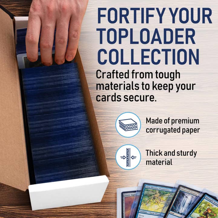 Invested Alliance LLC – Großhandel Vorratsbehälter – Premium Aufbewahrungsboxen aus Karton für Toploader – 20er Pack4