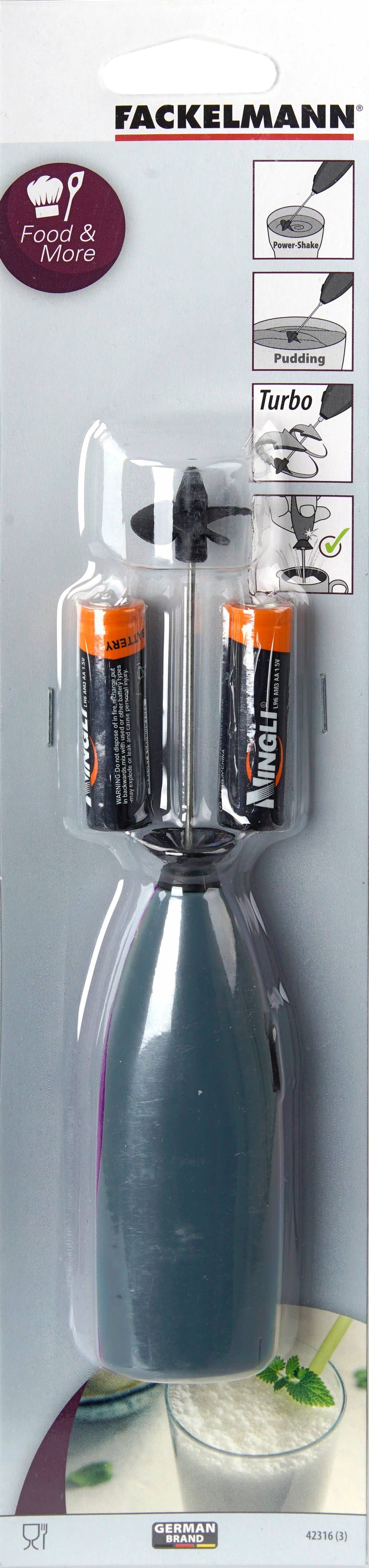 Fackelmann - Wholesale Kitchen Tool/Gadget - Dual Color Turbo Mini Mixer with Fackelmann Batteries5