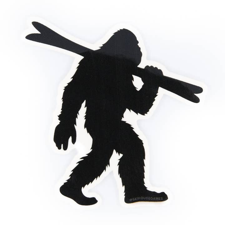 Abominable Shredman Ski Helmet Sticker for wholesale by Ski House Games