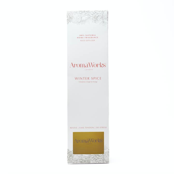 Winter Spice 100ml Reed Diffuser with Orange Ginger Cinnamon for wholesale by AromaWorks London
