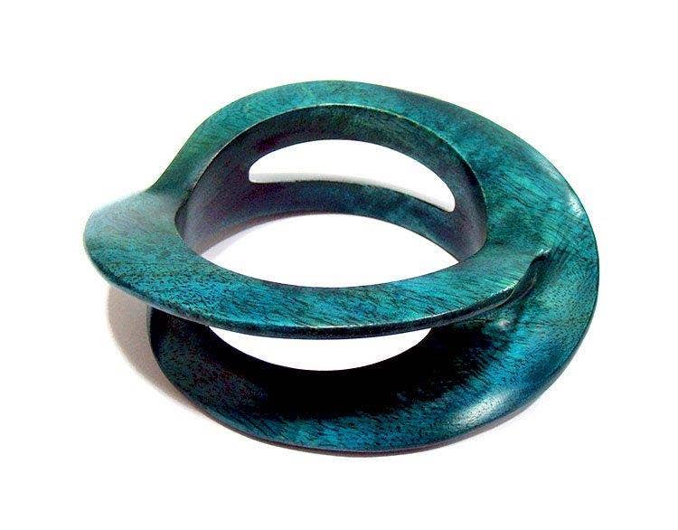 Treasure Jewelry - Wholesale Bangle Bracelet - Carved Wooden Bangle African Jewelry13