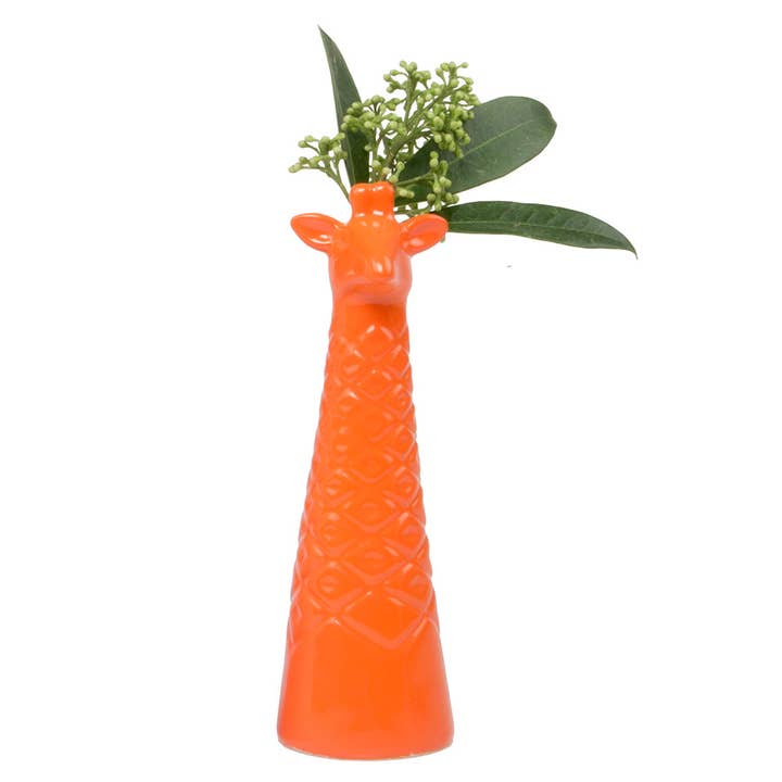 Giraffe Vase Made Of Ceramic Small Vases Colorful for wholesale by Chive
