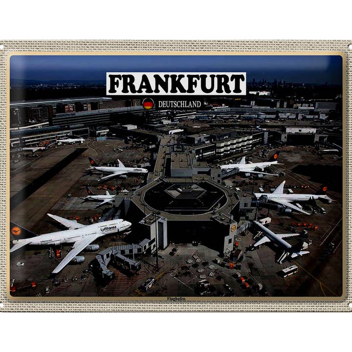 Femer - Wholesale Sign - Frankfurt Airport Airport 40 x 30 cm City Sign