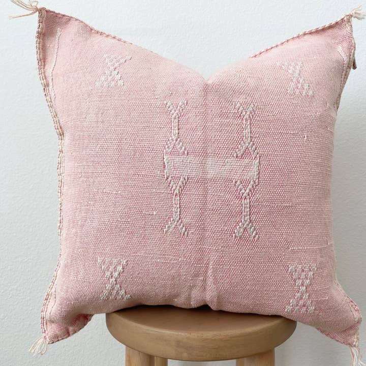 Eclectic Collective - Wholesale Throw/Decorative Pillow - Silk Sabra Cover in Pink1