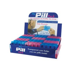  Pill Case Aztec Ornament 2 Compartments Portable Pill Box  Travel Pill Organizer : Health & Household