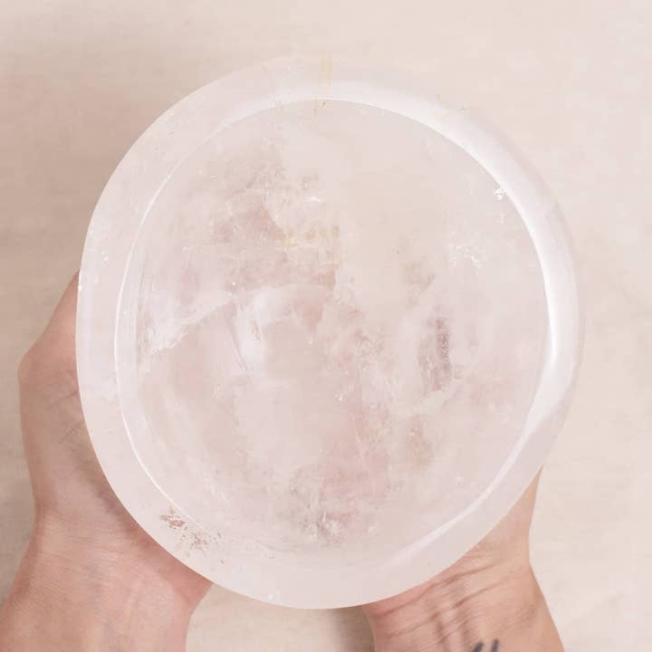 Tiny Rituals - Wholesale Decorative Plate/Dish/Bowl - Rare Clear Quartz Crystal Bowls - Large - 1 of a Kind7