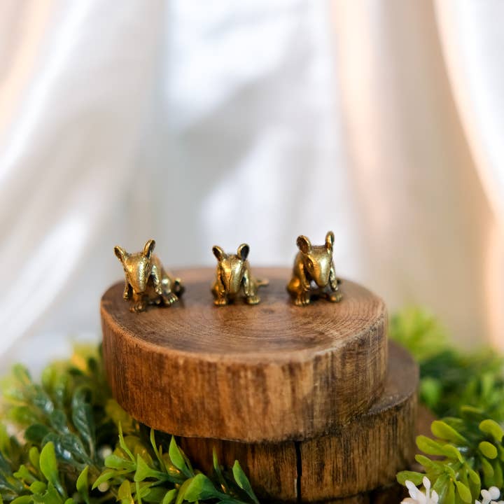 Karma Nepal Crafts – Engroshandel Pyntefigur – Håndlavet Mini Dyre Messing Statue6