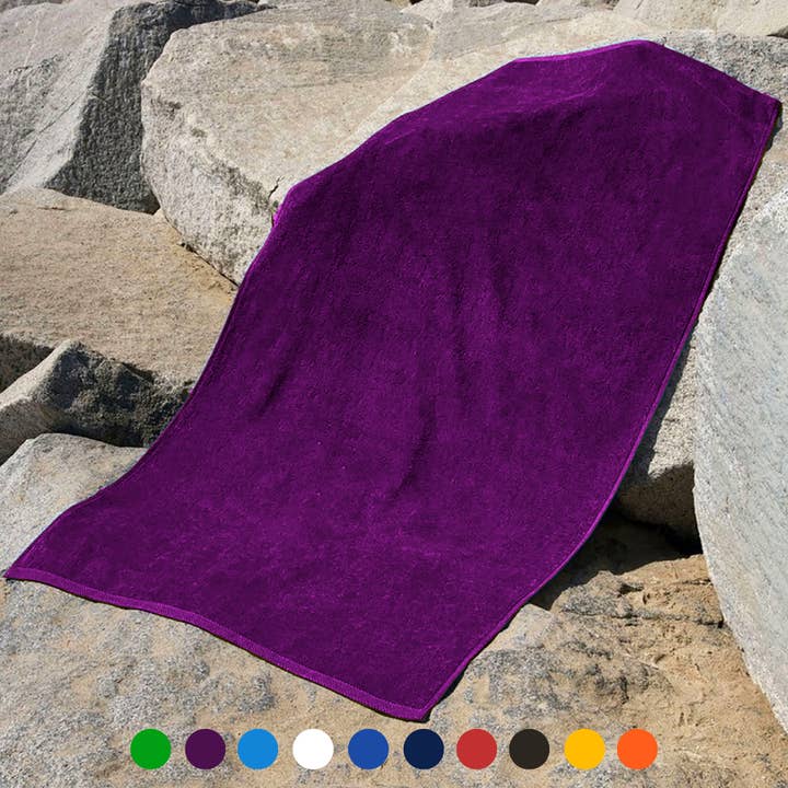 Pro Towels – wholesale Beach towel – Jewel Collection Beach Towel: 100% Cotton Velour (0.83lb)6
