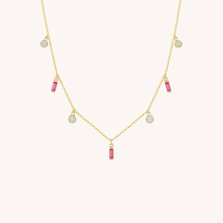 Iris Gem Droplet Necklace for wholesale by MISSA & KISSA