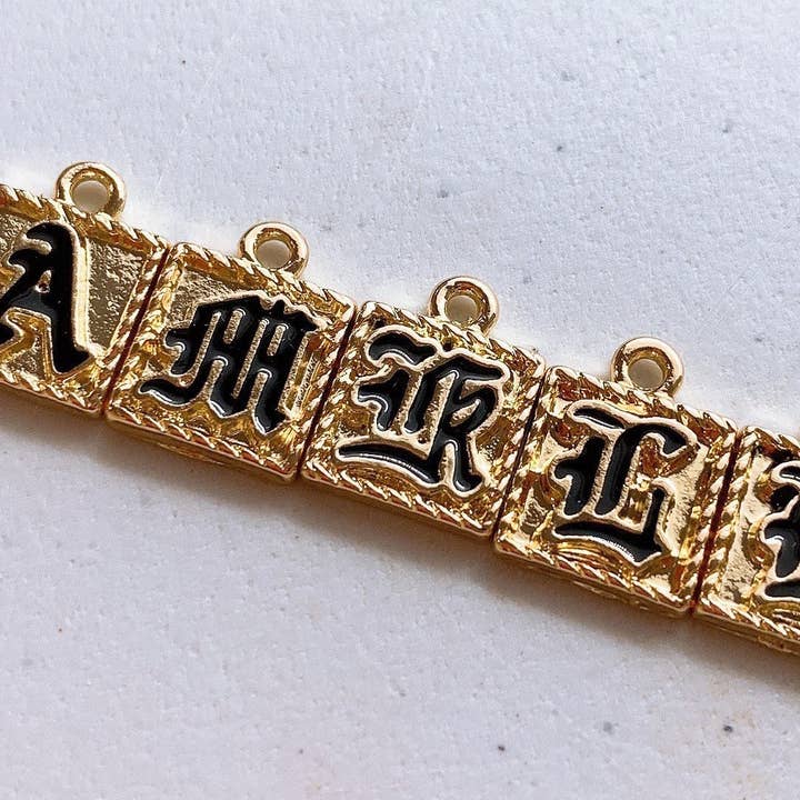 Anela's Jewelry - Wholesale Individual Charm/Pendant - Old English Letter Charms only (1cm x 1cm)