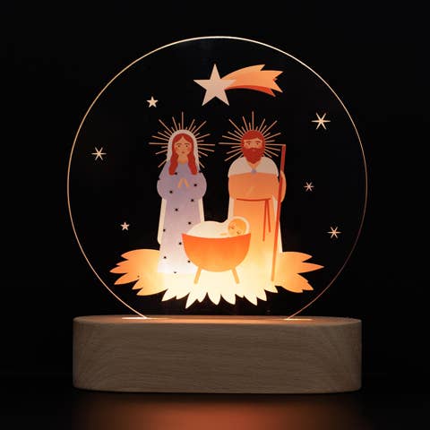 Lampe veilleuse crèche de Noël pour la vente par Godsavetheking
