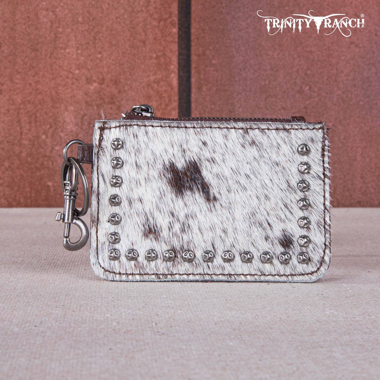 REMOVED BRAND - Wholesale Crossbody Bag - Women's - TR159 -183  Trinity Ranch Genuine Hair-On Cowhide /Tooled  Collection Phone Purse with Coin Pouch27
