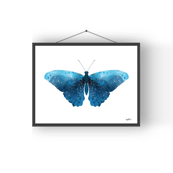 Impressão artística da série Borboleta Abstrata em Aquarela 06 por atacado de Modera Studio