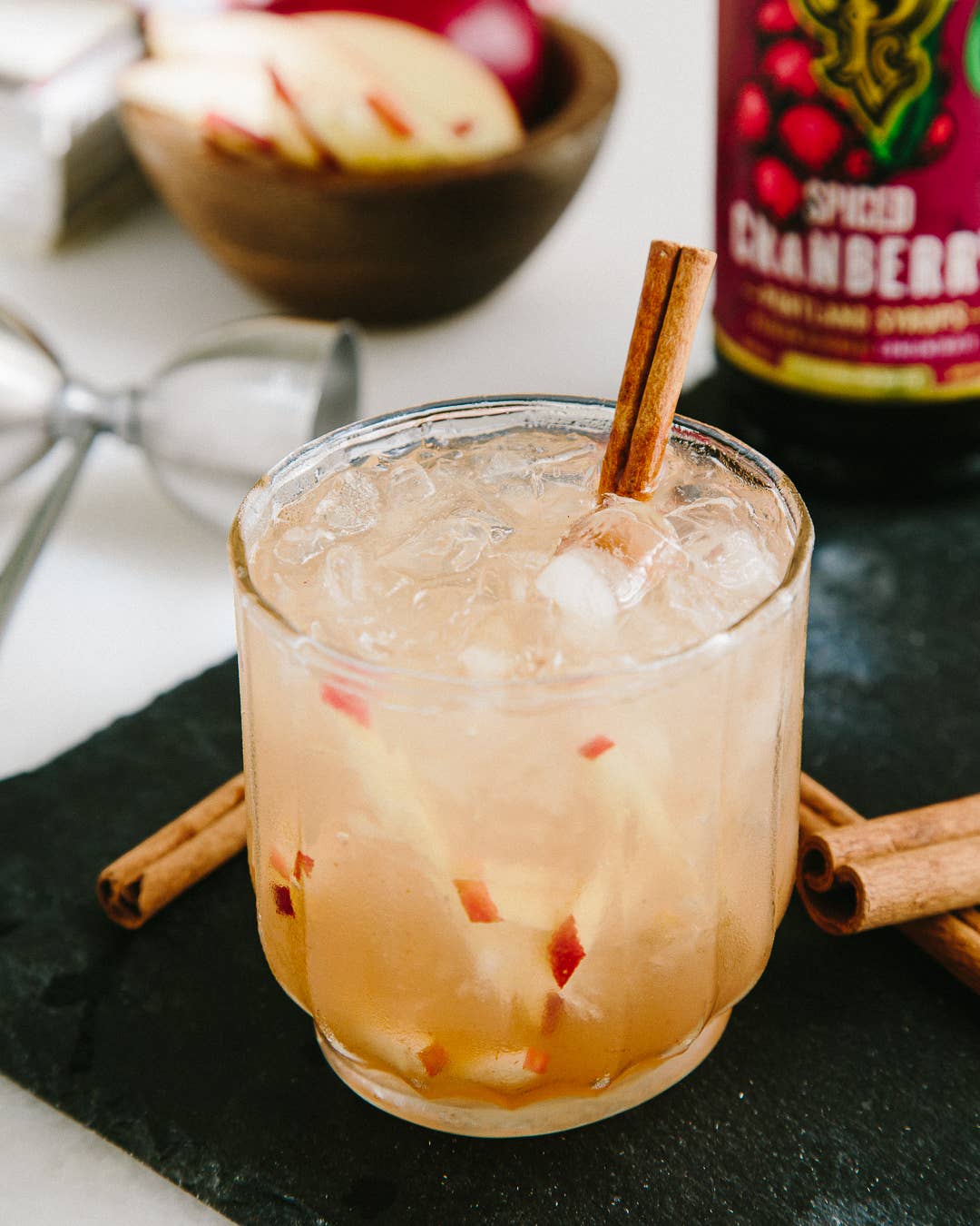 Portland Syrups - Wholesale Cocktail Mix/Syrup - Spiced Cranberry Syrup 12 oz - cocktail / mocktail drink mix7