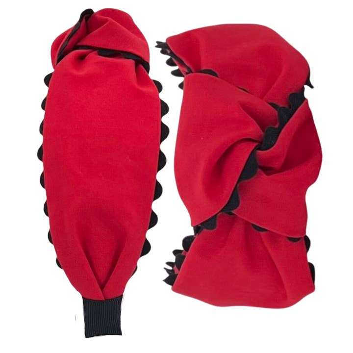 Pretty Happies - Wholesale Fashion Headband - Women's - Red and Black Team Spirit Bundle - color options
3