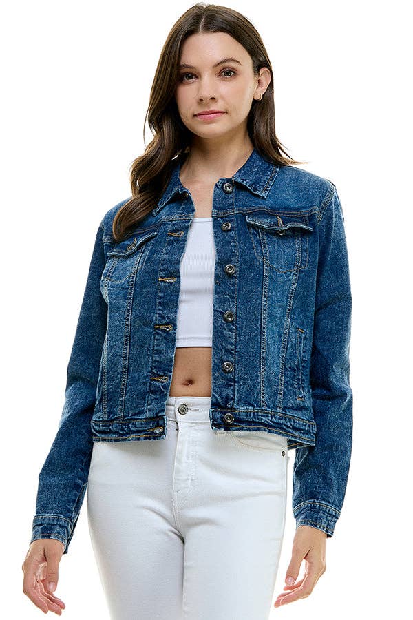 BLUE AGE - Wholesale Denim Jacket - Women's - Cotton Blend Stretched  Ladies  Casual Denim Jacket8