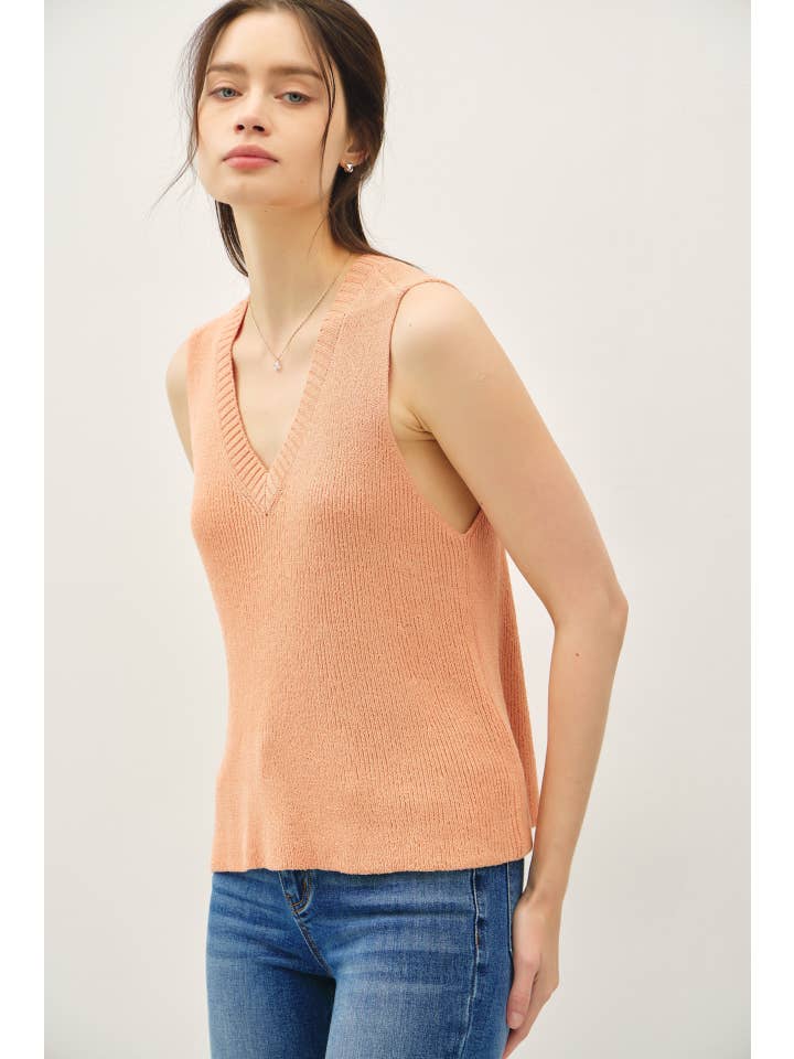 Be Cool - Wholesale Tank Top - Women's - CLEAN EDGE KNIT TANK W/ BOXY CROPPED CUT