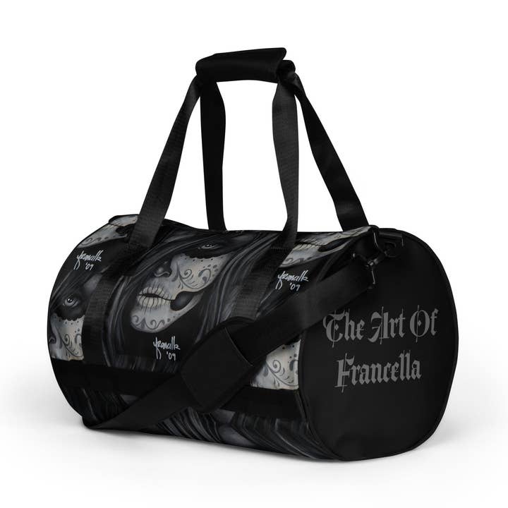 “Dia De Los Muertos” All-over print gym bag for wholesale by The Art of Francella