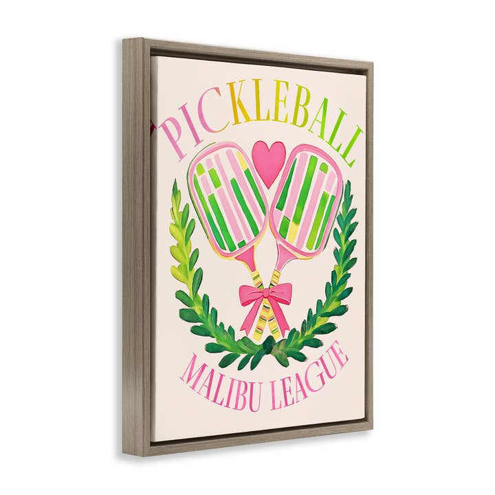 Stupell Industries - Wholesale Wall Sign - Pickleball Malibu League - Framed Wall Art18