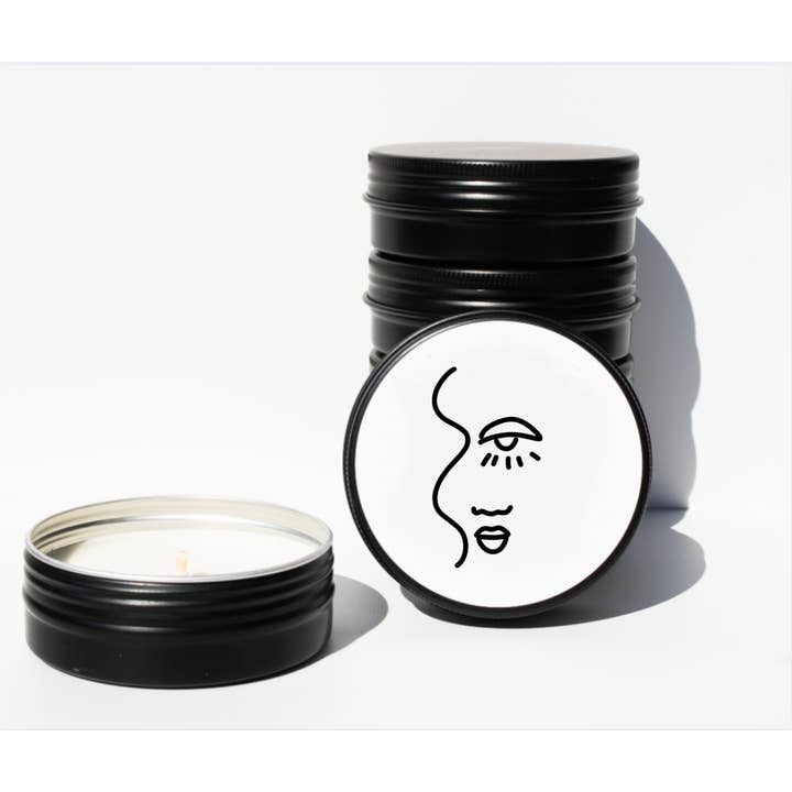 Minimalist (2) Travel Tin Soy Candle – 2 oz for wholesale by Val Viola Candles