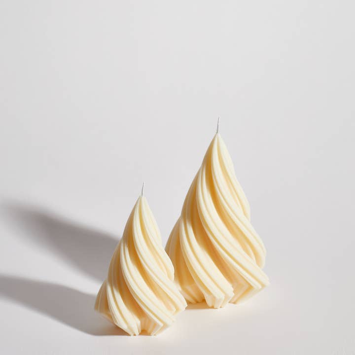 Wirbel-Weihnachtsbaum-Dekorative Kerze für den Großhandel von Boujie