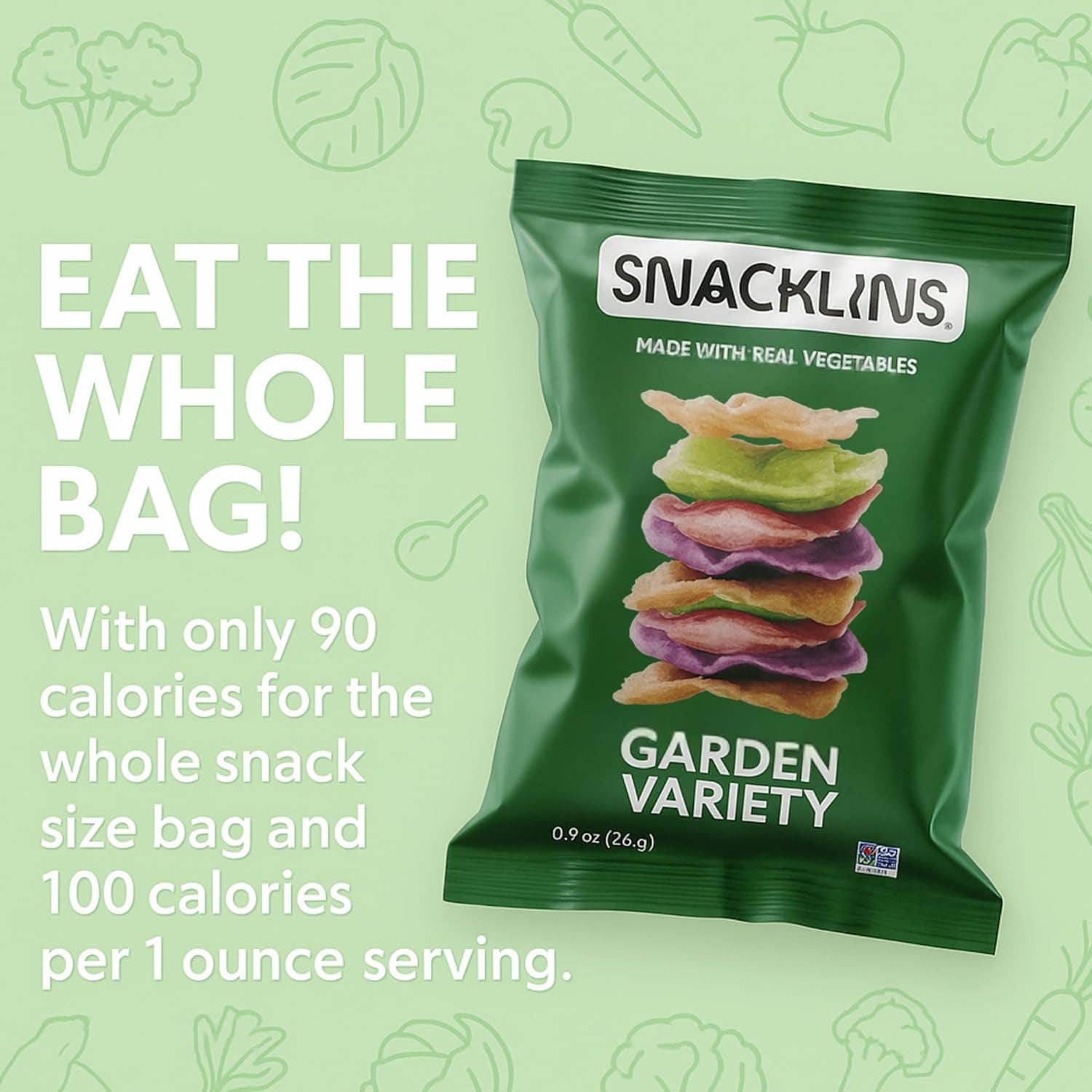 Snacklins - Wholesale Chips - Garden Variety Original Snacklins (12ct - .9 oz)2