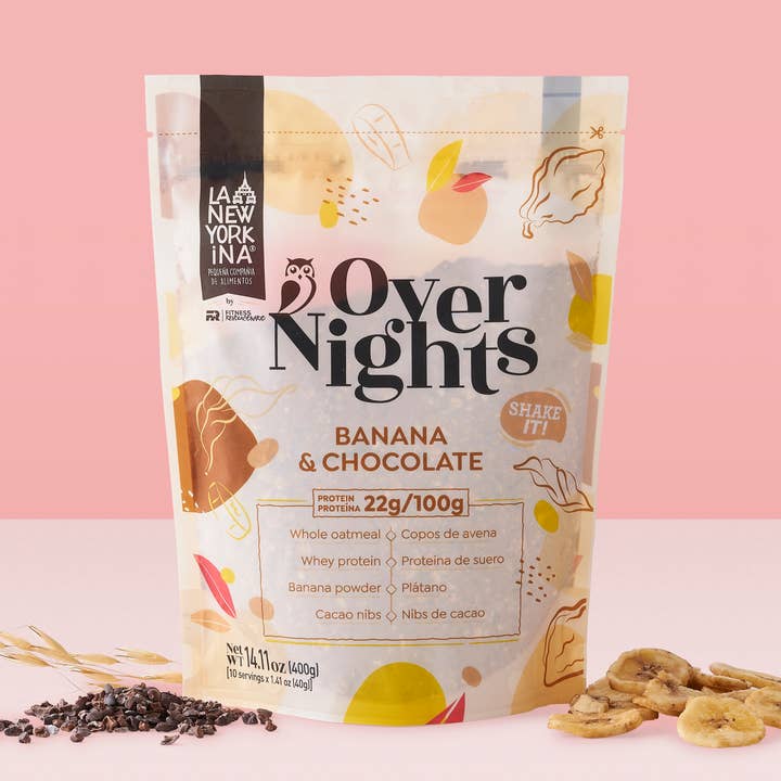 Overnights Banane & Schokolade 400g für den Großhandel von La Newyorkina