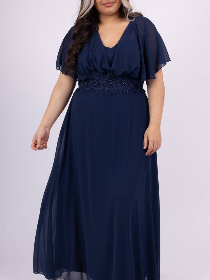 Plus size evening dress - 17158 for wholesale by Marie June