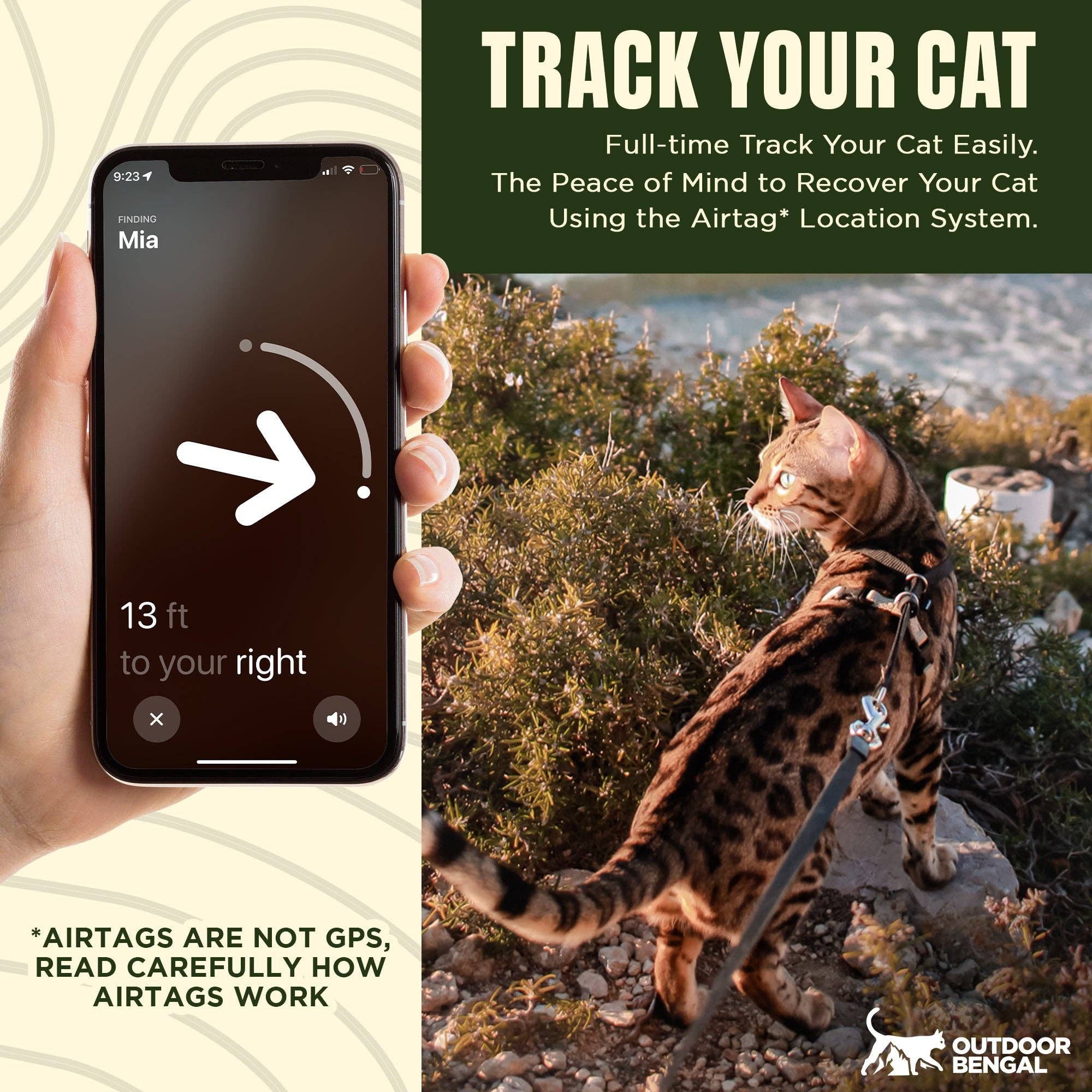 Outdoor Bengal - Wholesale Pet Collar - Cat - Airtag Holder for Cat Collar (3 Pack)7