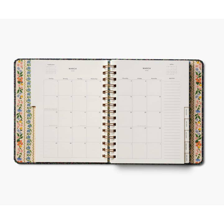 Rifle Paper Co - Wholesale Planner - 2026 Wildwood 17-Month Academic Covered Spiral Planner