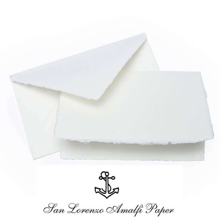 Wholesale Amalfi Deckled Edge Fold Over Cards, Italian Handmade Paper for  your store - Faire