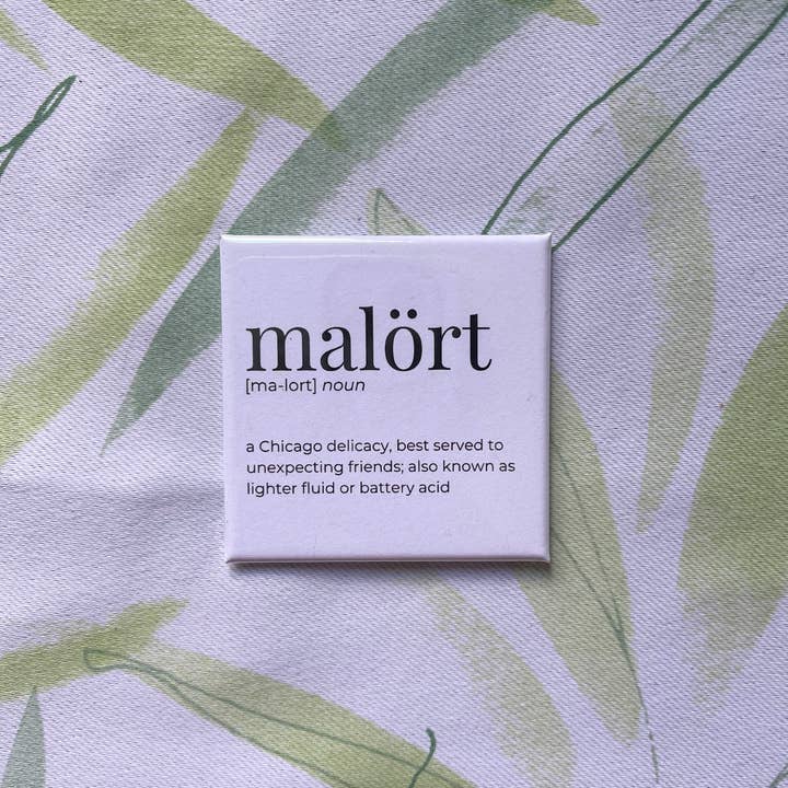 Malort Magnet for wholesale by Black Cat Bazaar