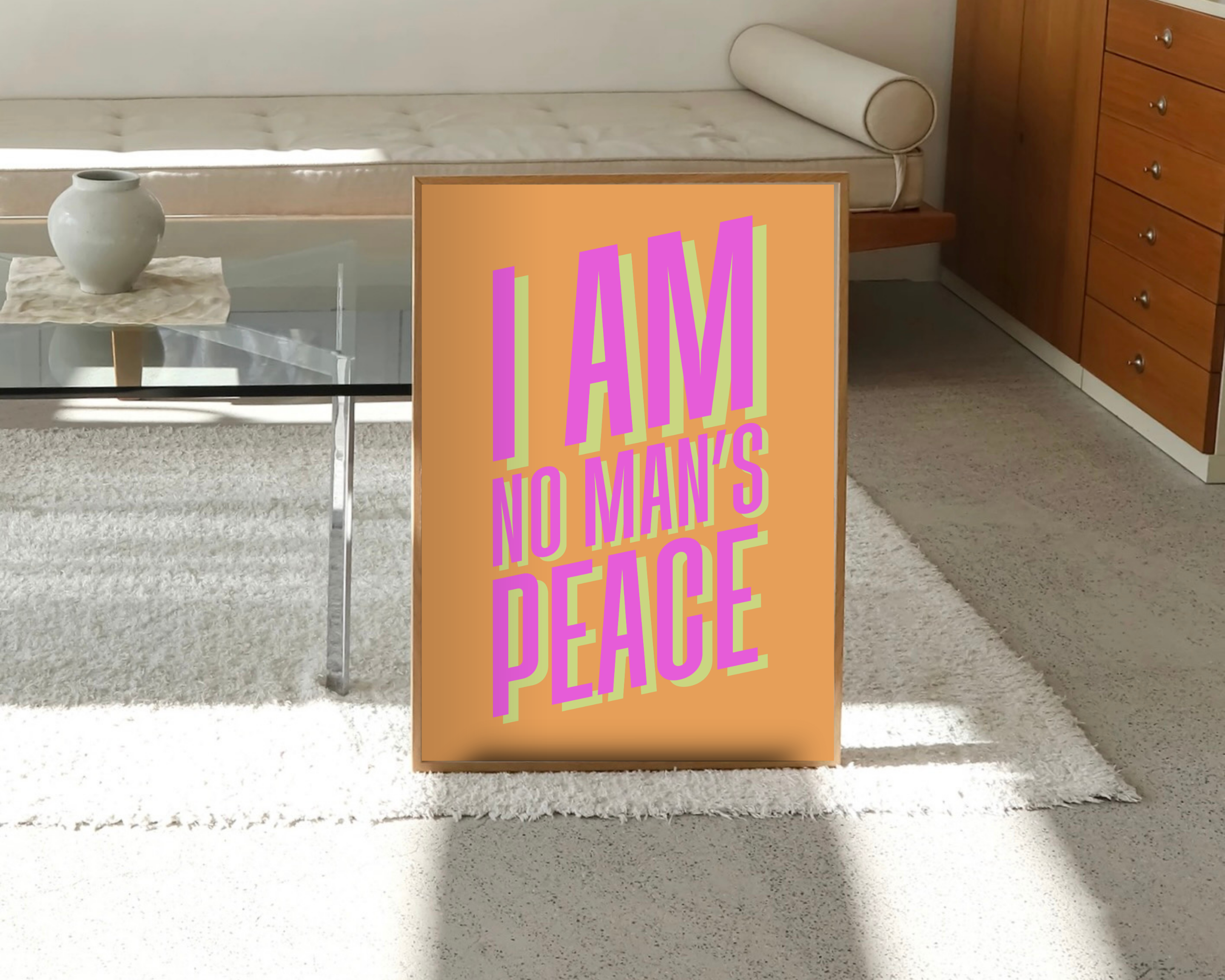 Olive Street Collective - Wholesale Art Print - I Am No Man's Peace Print22