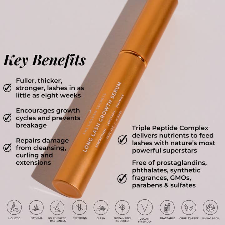 The Golden Secrets - Wholesale Eyelash/Brow Serum - Long Lash Growth Serum7