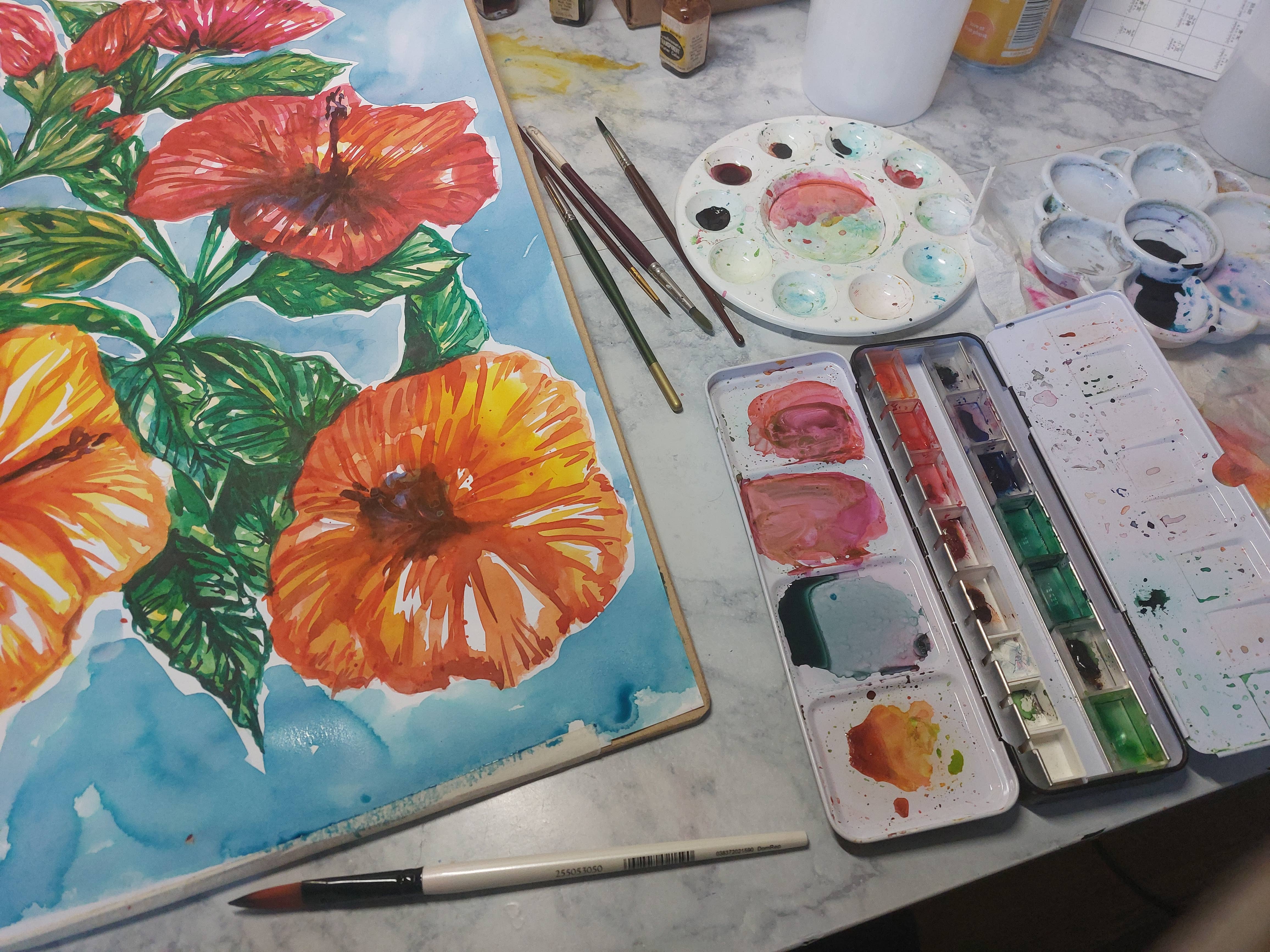 Ebonaiti - Wholesale Art Print - Mini Print Hibiscus Tropical Floral Flower4