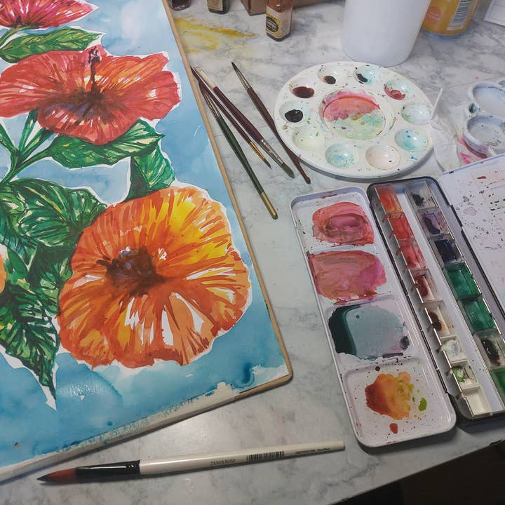 Ebonaiti - Wholesale Art Print - Mini Print Hibiscus Tropical Floral Flower4